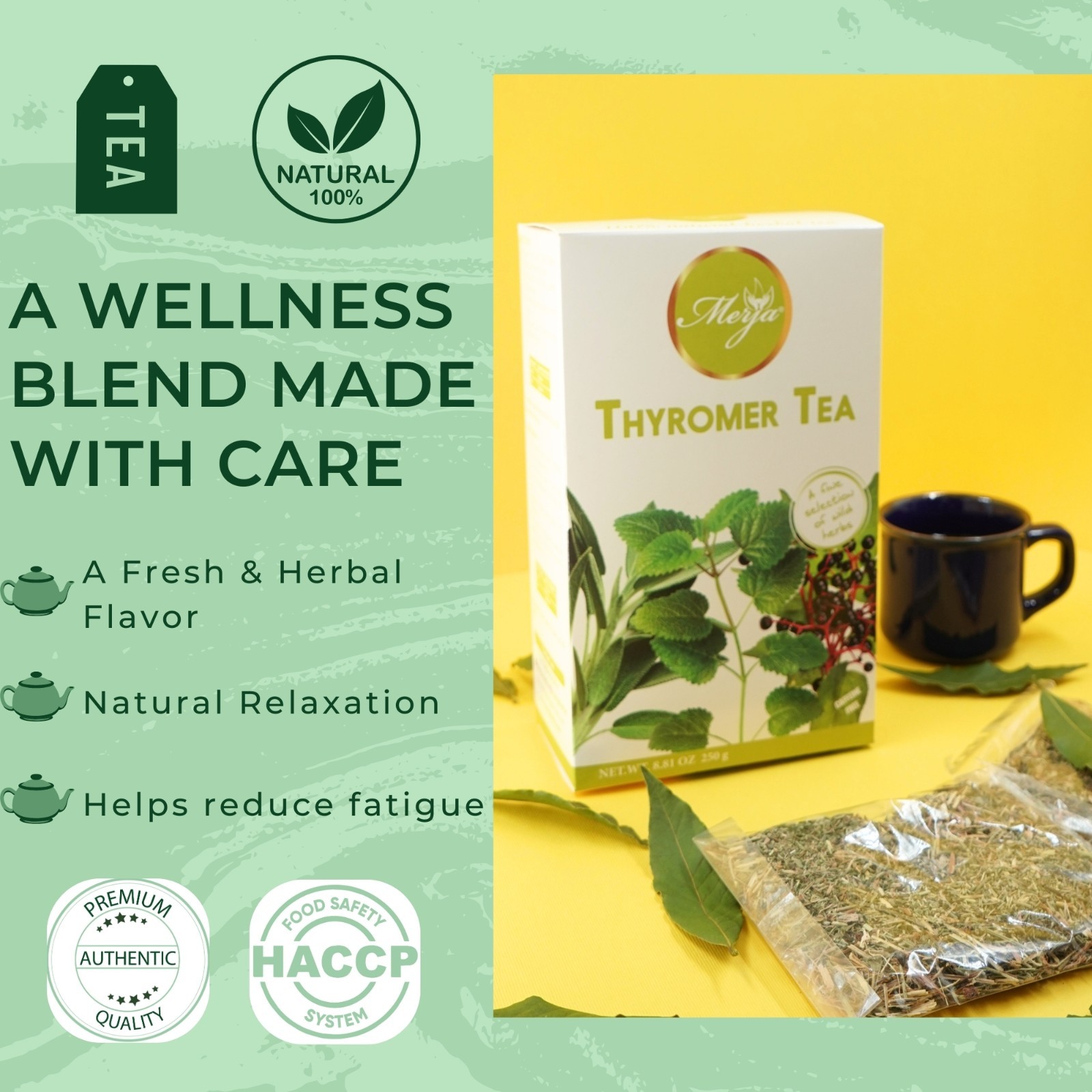 Thyromer Tea – Thyroid Support Tea – Loose Tea – 100% Natural Tea