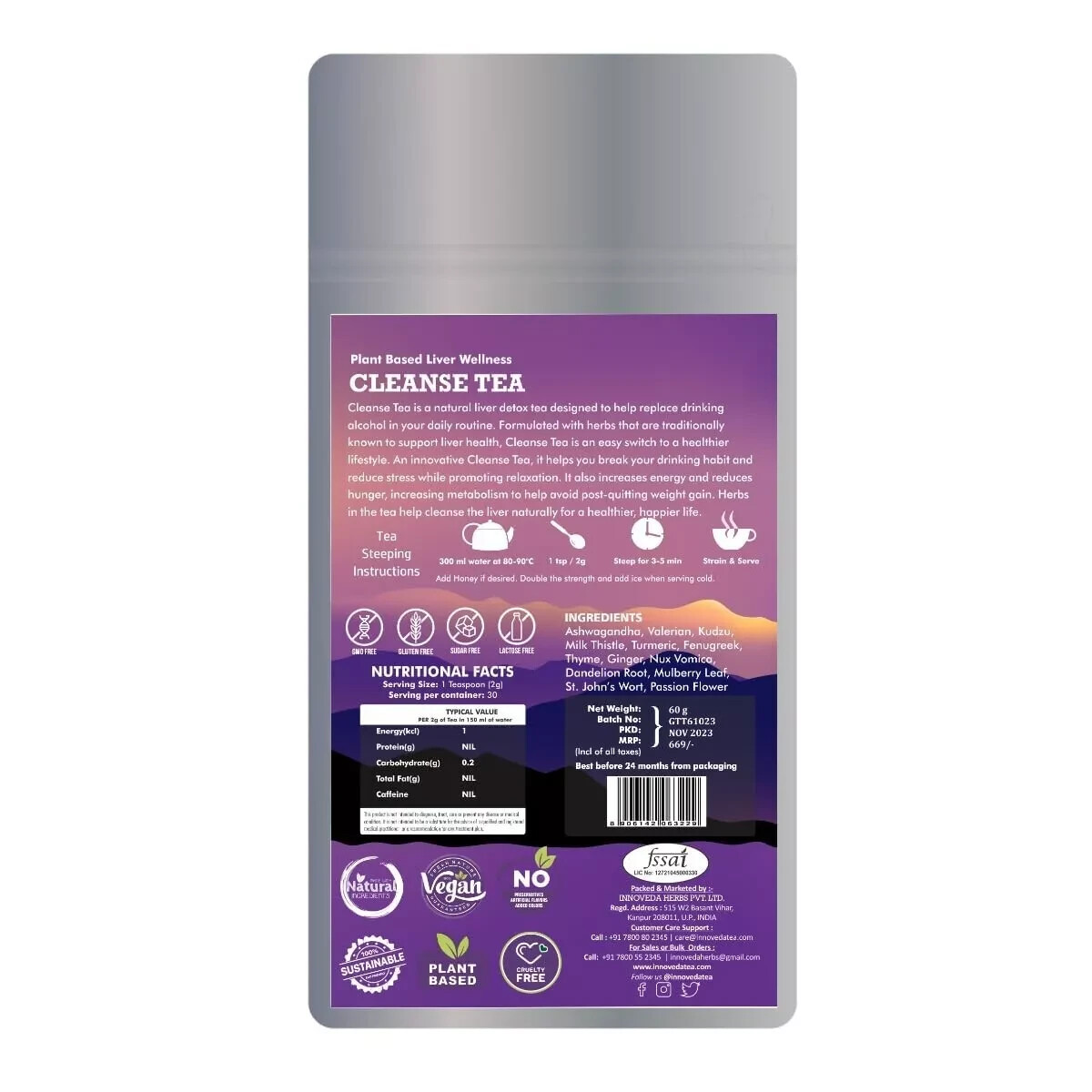 Anti Alcohol Tea (1 Month Pack, 30 Tea Cups) 60G Free Shipping World Wide