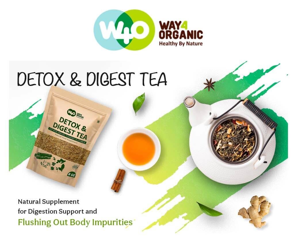 Detox and Digest CCF Tea with Ginger, Turmeric and Licorice Tea 8 Ounces(4 Pack)