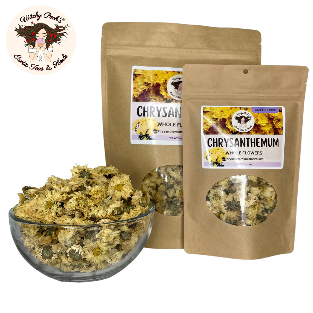 Witchy Pooh’s Chrysanthemum Tea – Whole Flowers, Caffeine Free