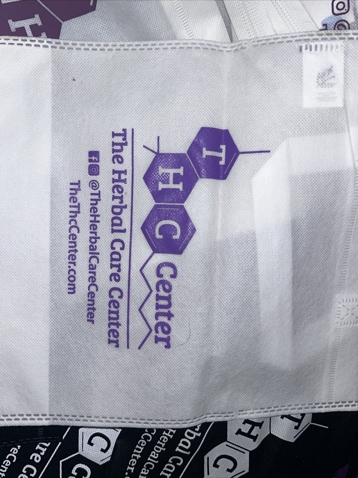 THC Herbal Care Center Purple, Black And White Bags Assortment