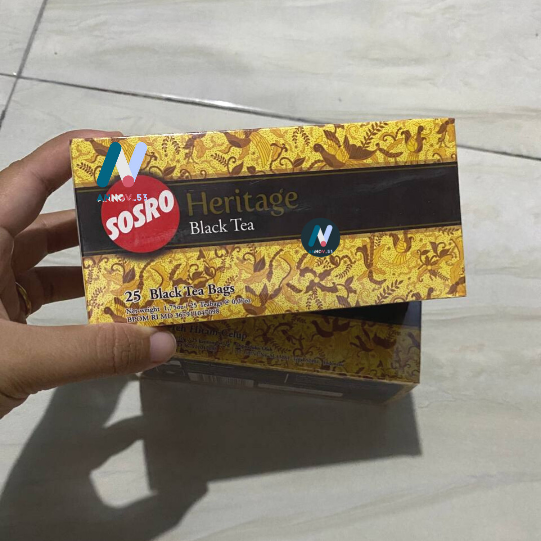 SOSRO HERITAGE Black Tea Dip Tea Stronger Fresh Fragrance Premium Indonesia 2PAX