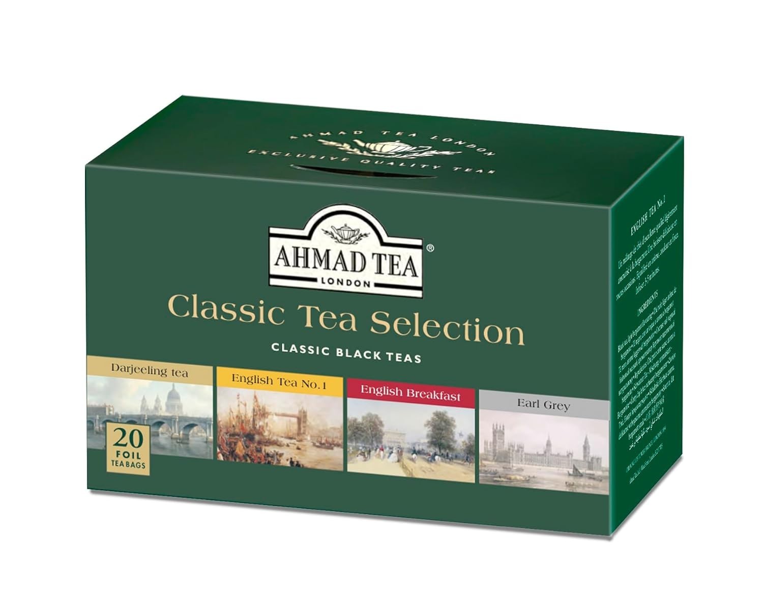 Earl Grey, English Breakfast & More: Classic Black Tea Selection – 20 Teabags