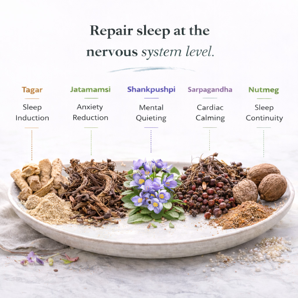 Sleeping Tonic- Vata Puts you to sleep, and keeps you asleep.