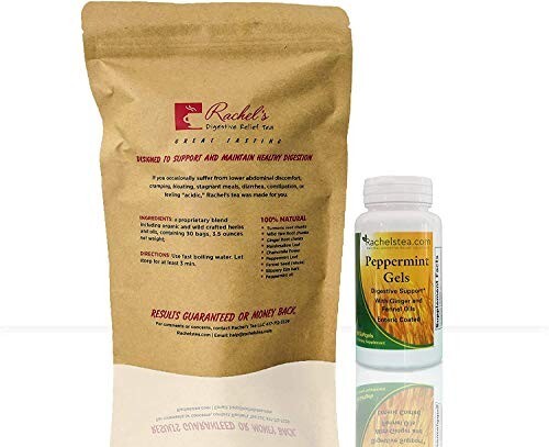 (30 Bags/60 Cups) Rachel’s Digestive Tea + Peppermint oil for Tummy Soothing
