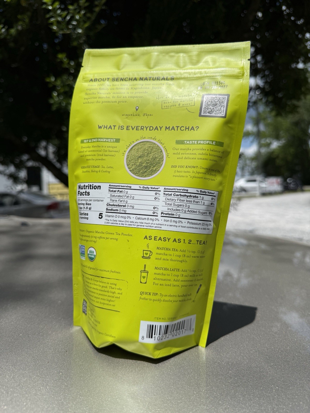 Sen Cha Naturals Everyday Matcha Green Tea Powder, 12 Ounce, Exp 09/30/27 Sealed