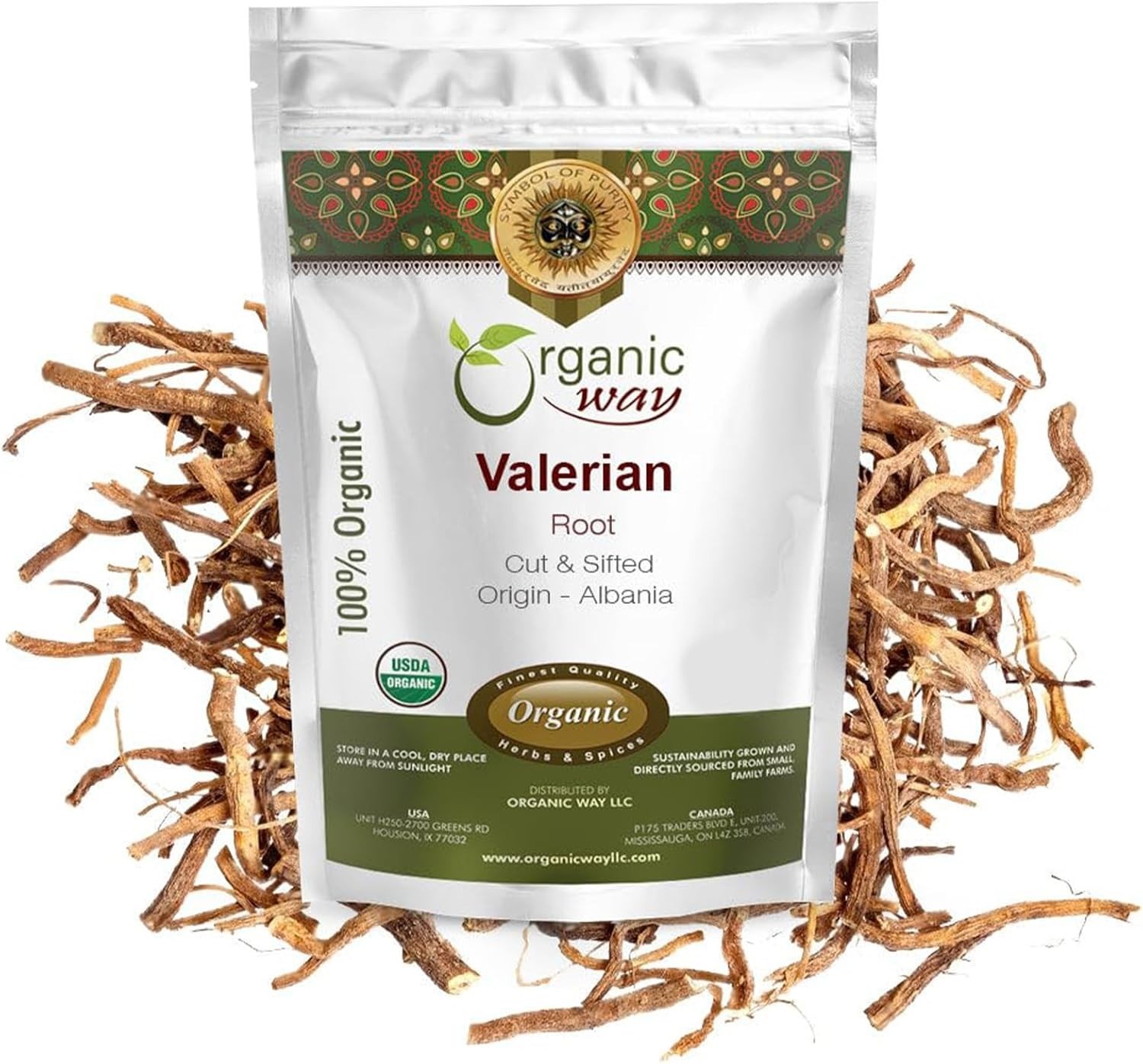 Organic Way Valerian Root Cut & Sifted (Valeriana officinalis) – Herbal Tea | Eu