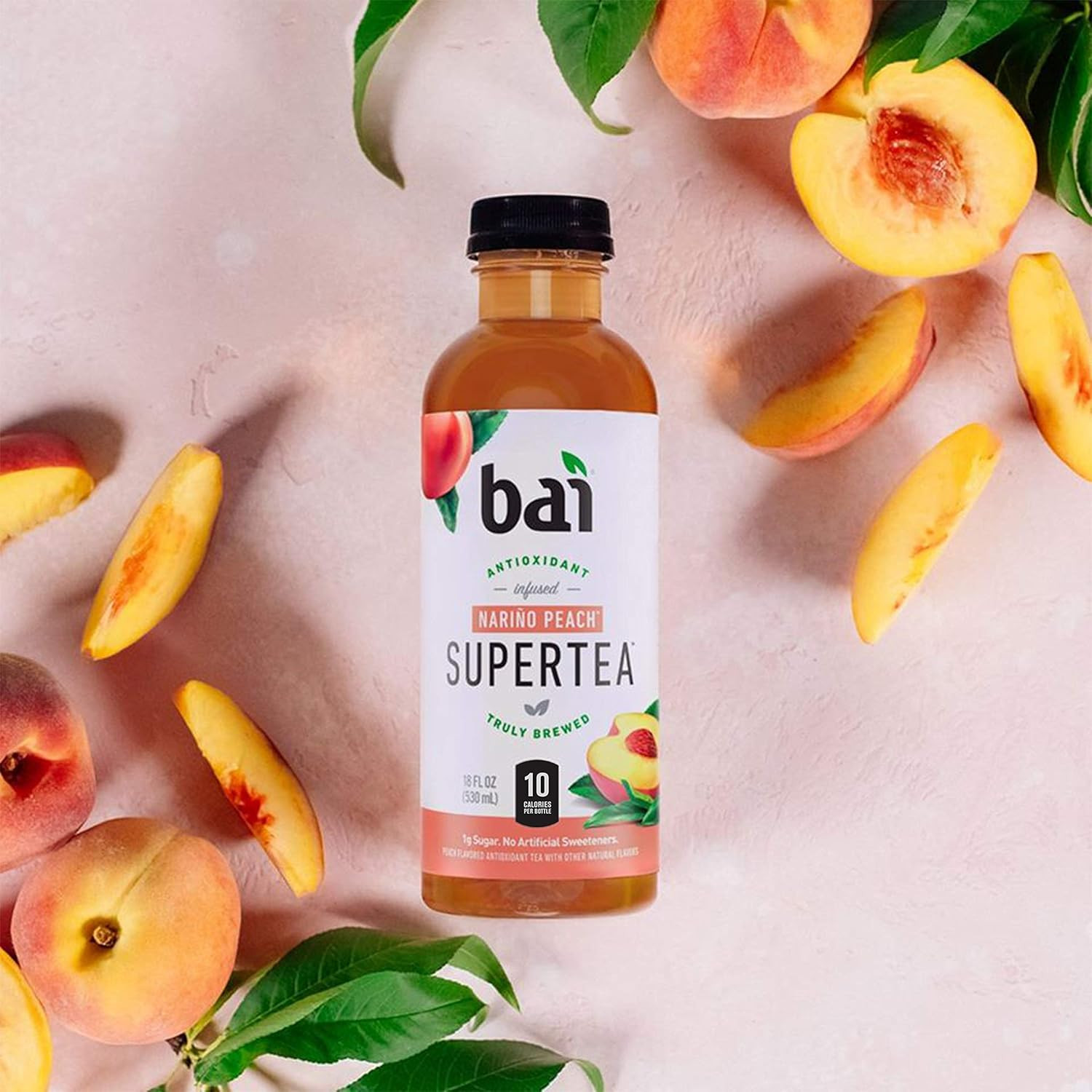 Iced Tea, Narino Peach, Antioxidant Infused Supertea, Crafted with Real Tea (Bla