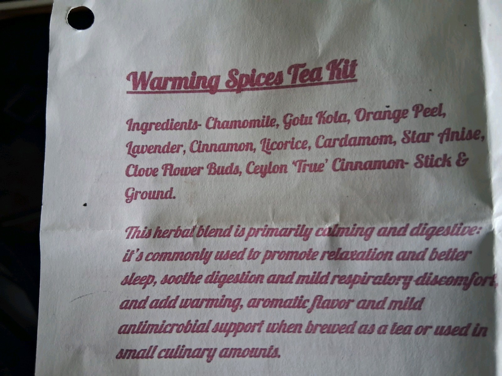 Warming Spices Tea Kit