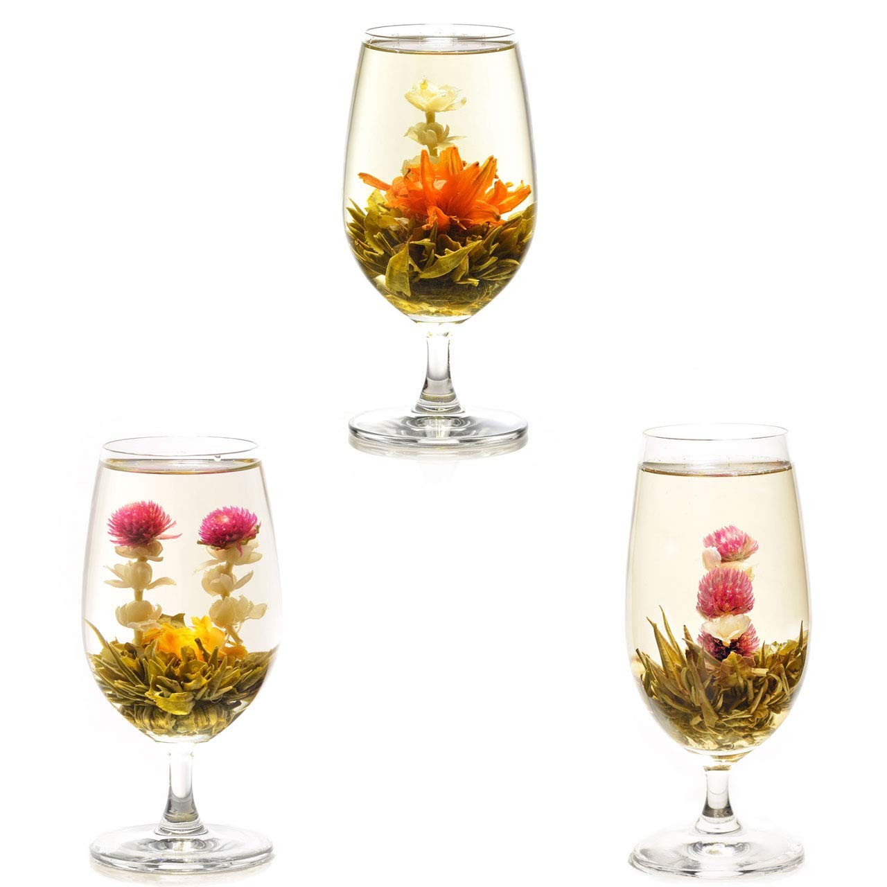 12pcs Handmade Blooming Flower Tea Radom Varieties of Individually Sealed Te…
