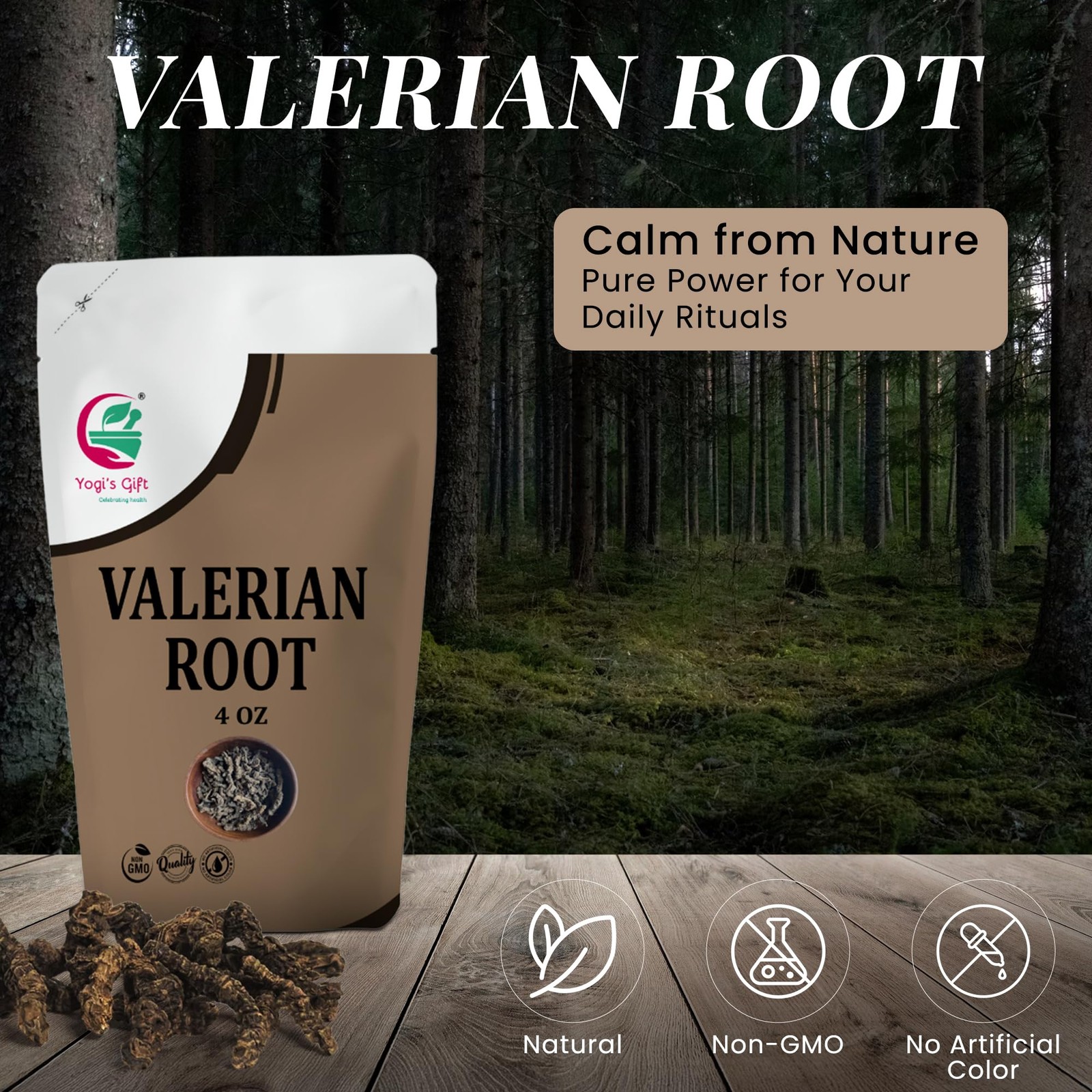 Raíz De Valeriana Entera 4 Oz 100% Natural Para Té Hierbas Dormir y Ansiedad