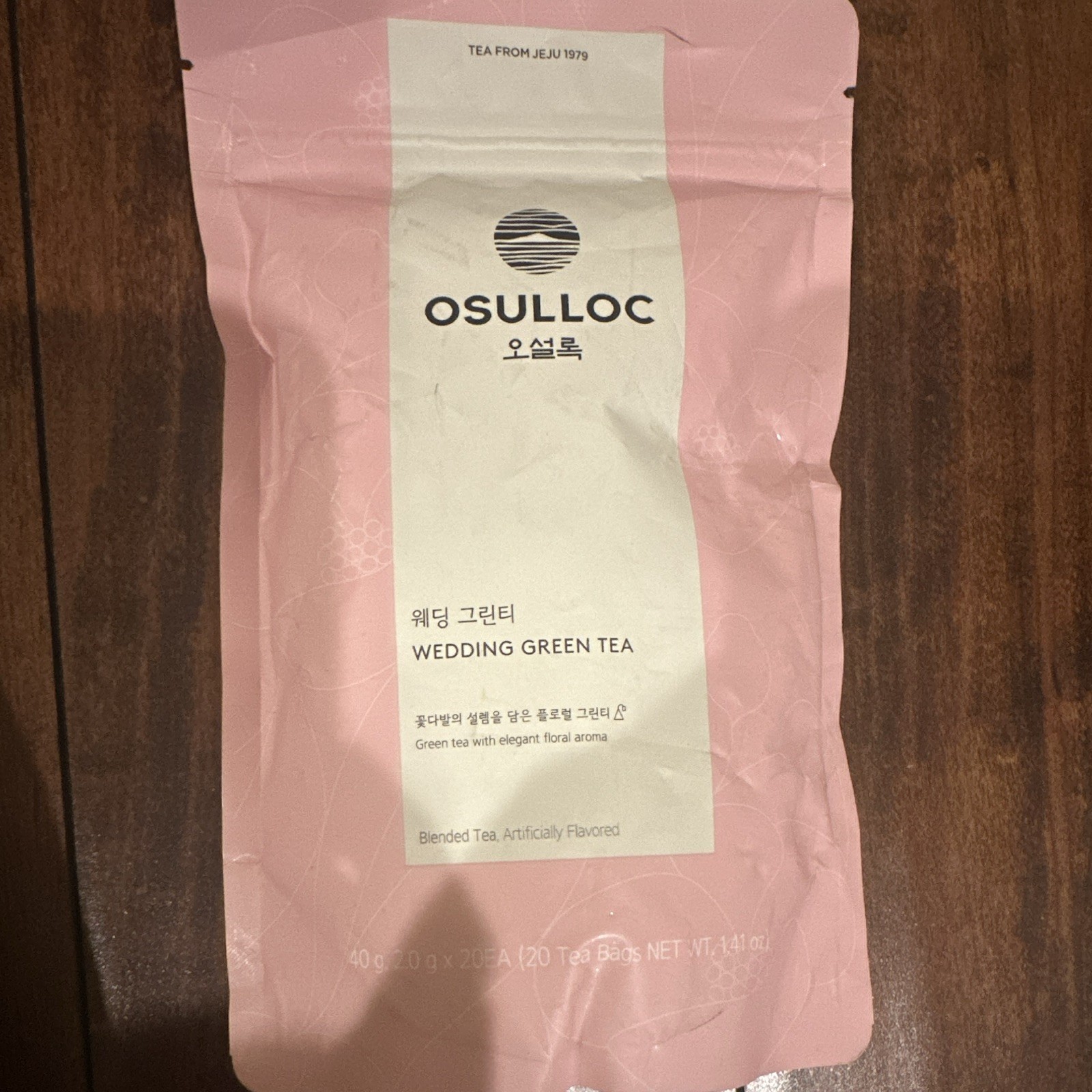 OSULLOC Wedding Green Tea & Infusion Bags Floral Korean 20 Count 40g