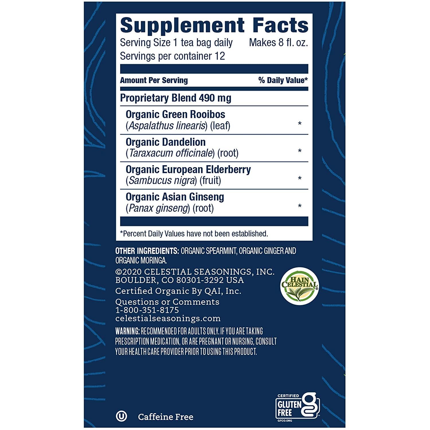 Celestial Seasonings Teawell Organic Ginger Mint Wellness Tea, 12 Count…