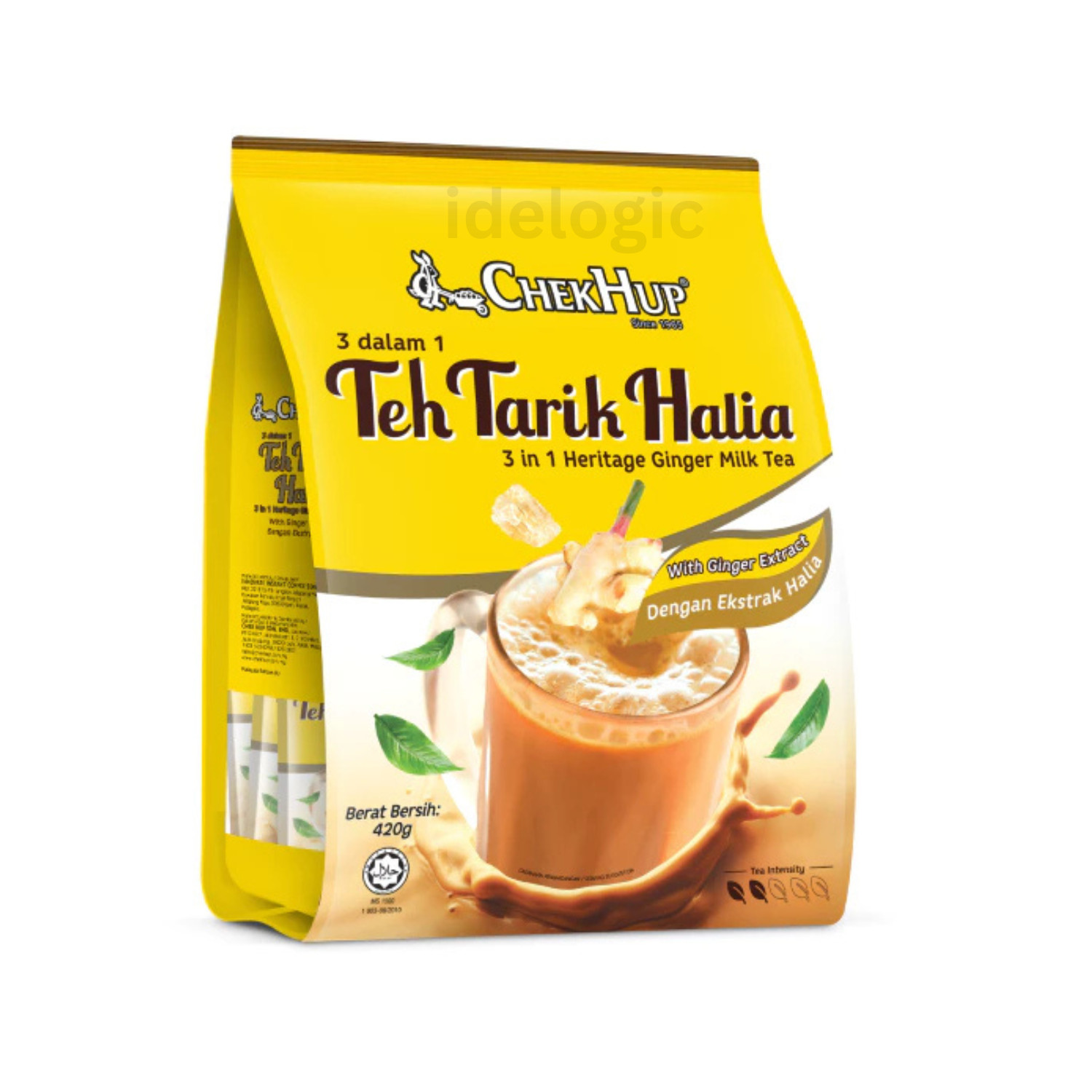 Teh Tarik Halia Ginger Milk Tea 2 Pack Chek Hup 3in1 (12 Sachets) Free Shipping