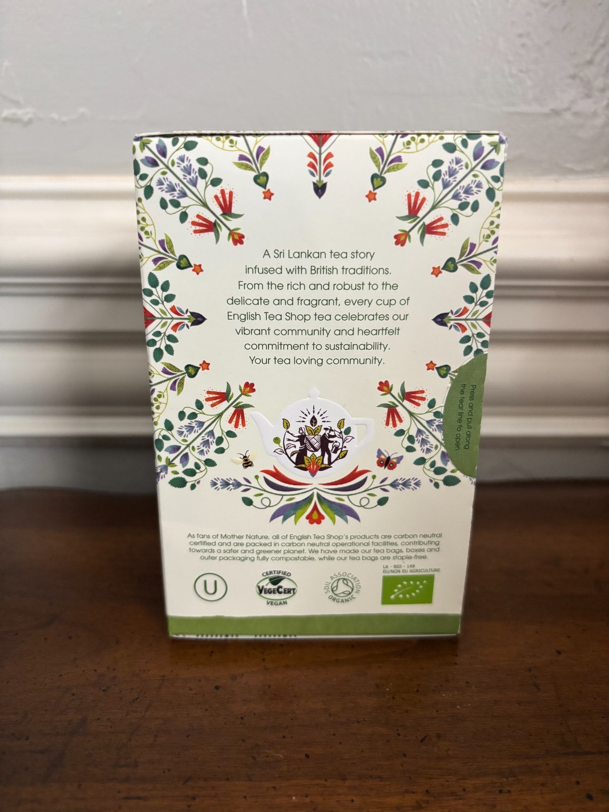 English Tea Shop Organic Calm Me – 20 Paper Tea bag sachets Exp 11/2026 Set of 2