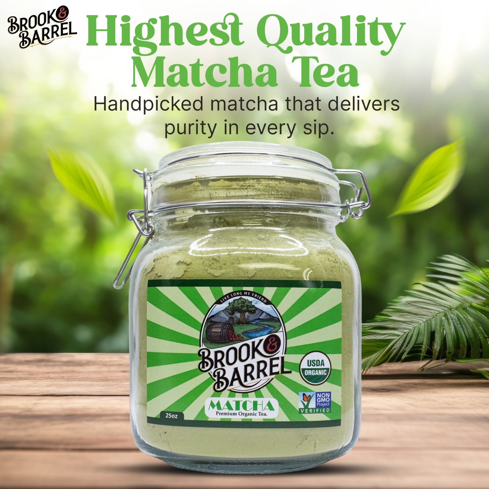 100% Organic Matcha Green Tea Powder 100g – Premium Loose Leaf – Farm to Table