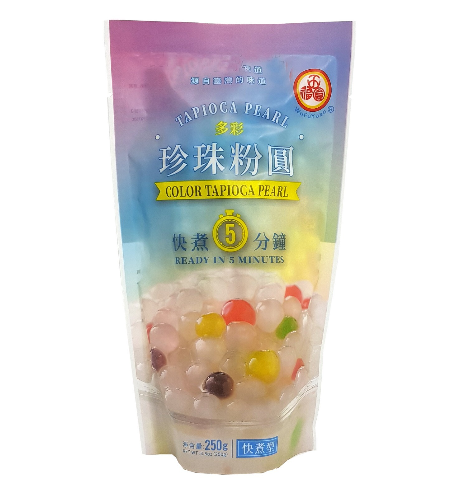 WuFuYuan Tapioca Pearls Boba Bubble Tea 6 Variety Flavors 8.8 Oz. Your Choice