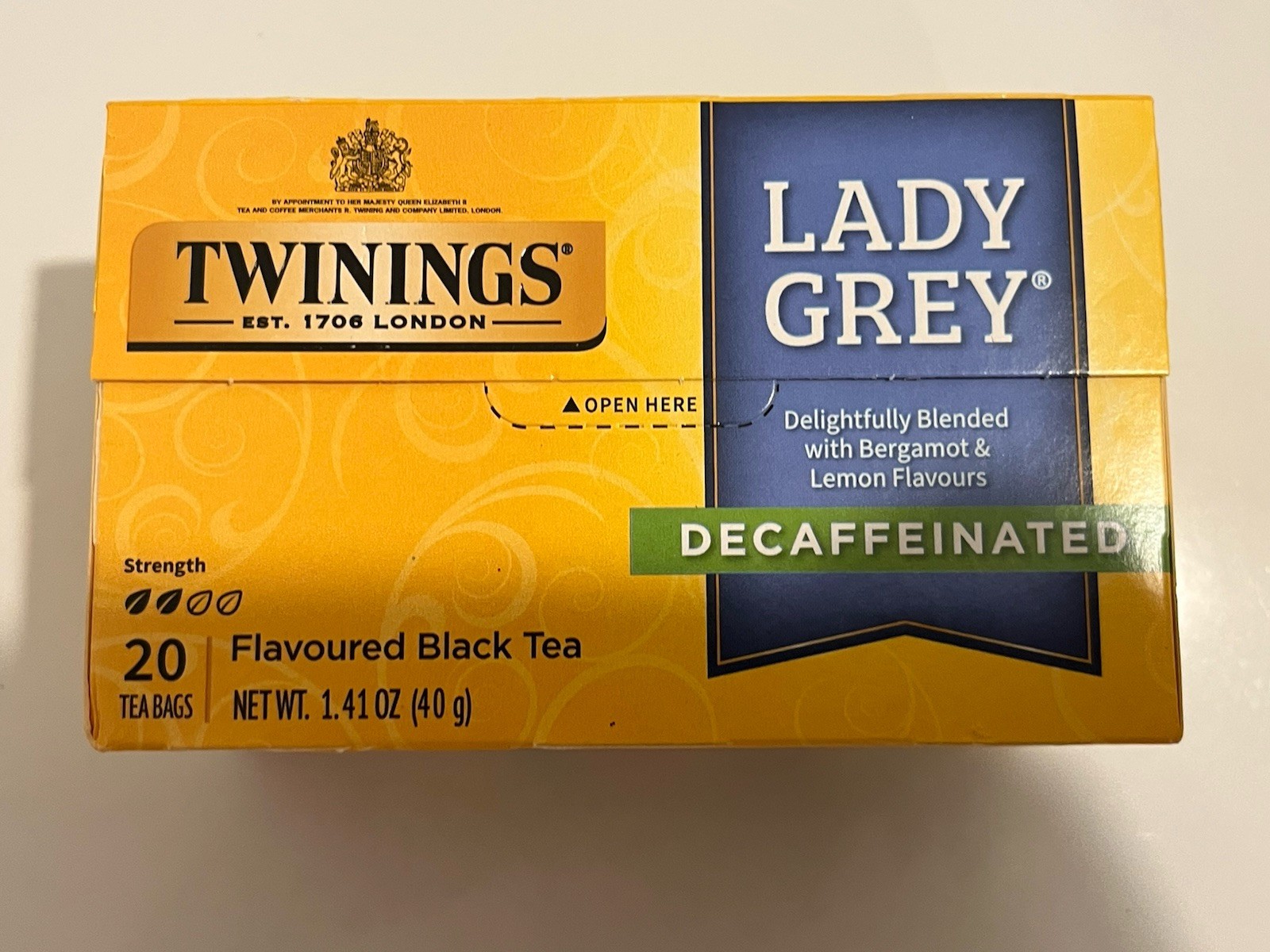 Twinings Lady Grey Decaffeinated Black Tea (180 Tea Bags) Exp 12/2026& Some 2027
