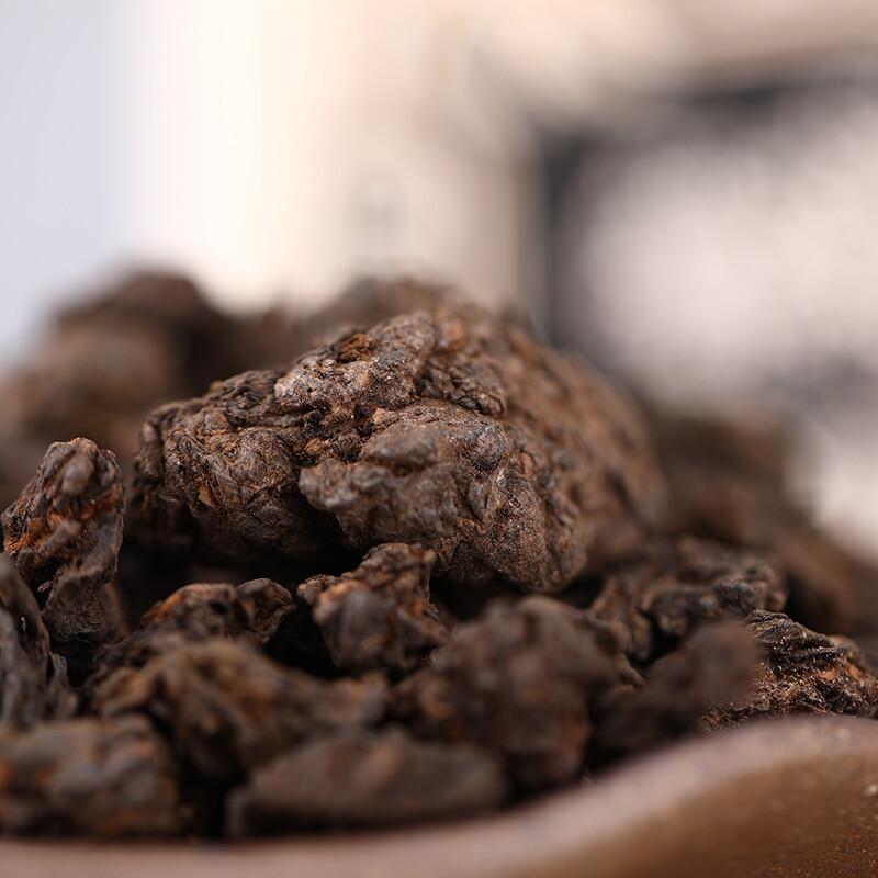 2020 Haiwan Lao Tong Zhi Ripe Puer Lao Cha Tou Five-Year Chen Shu Pu’er Tea 200g