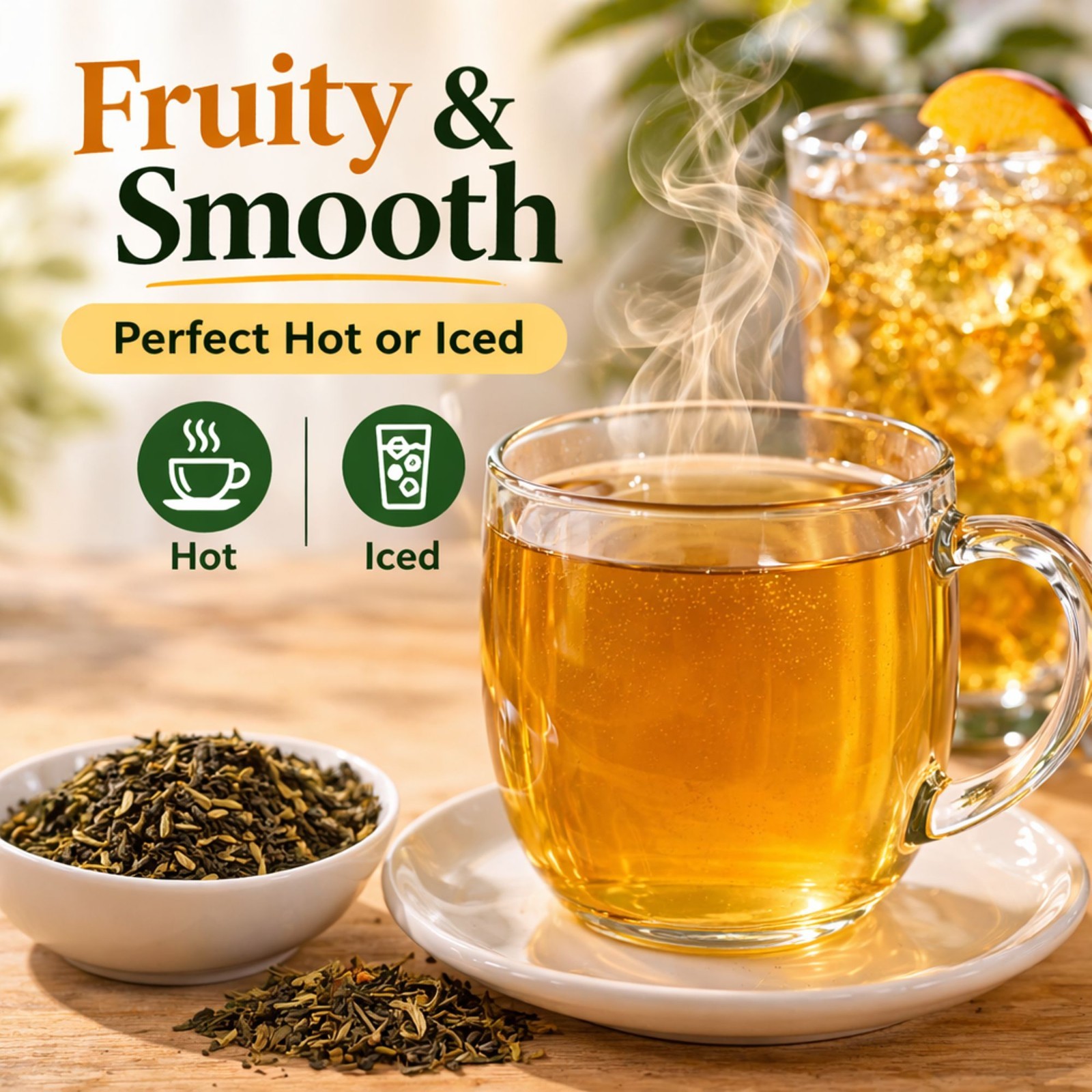 Summer Strawberry Green Tea Loose Leaf 7 oz Premium Bulk Tea