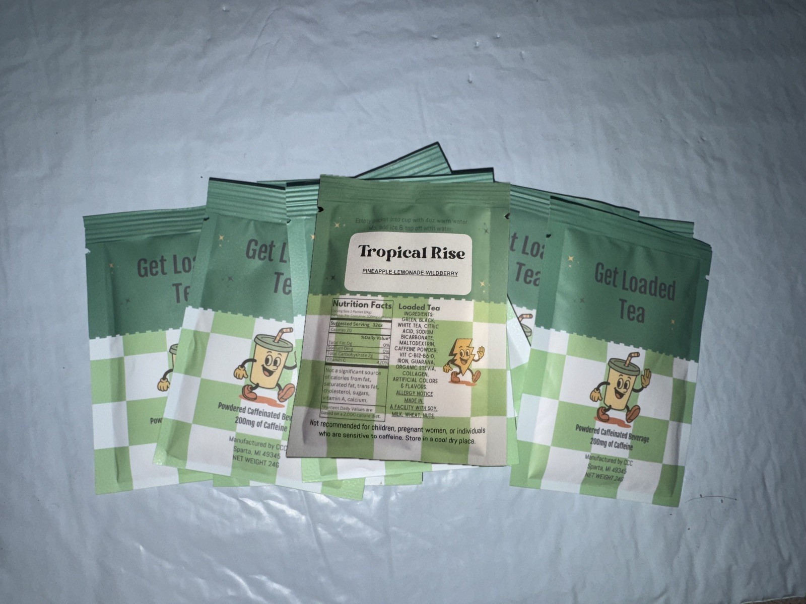 Ccc Loaded Teas tropical rise flavor 10 Pack lot Coffee Candles And Chaos