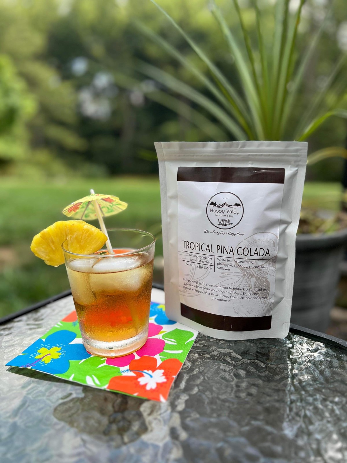 Tropical Pina Colada White Tea Blend by – 14- Satchel – Cocktail-Inspired – E…