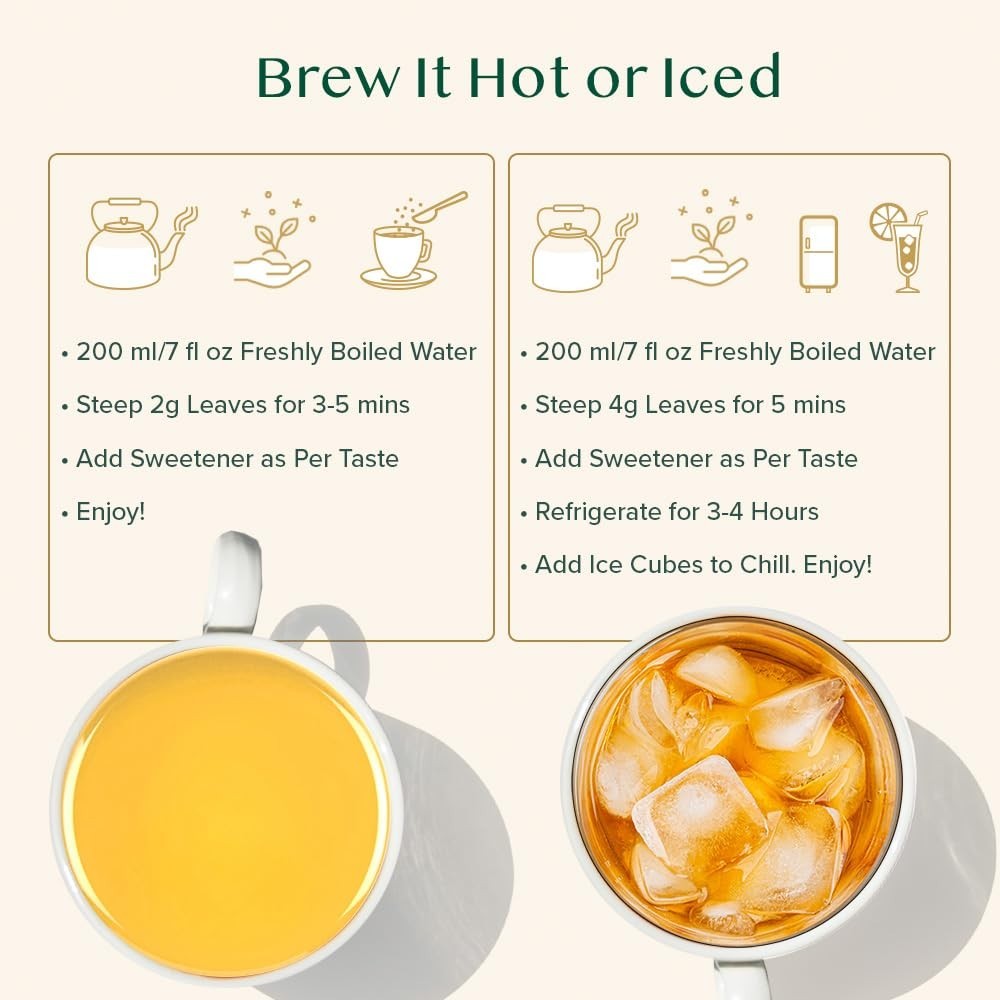 Imperial White Tea Leaves From Himalayas 25 Cups/1.76oz High Elevation Grown,…