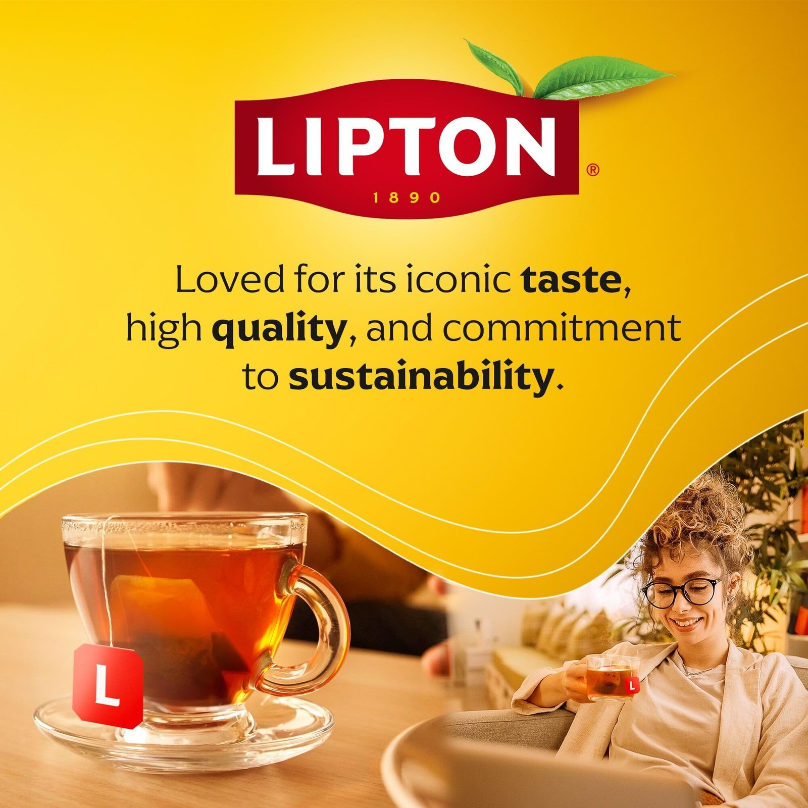 Lipton Lemon Ginger Refresh Tea Bags