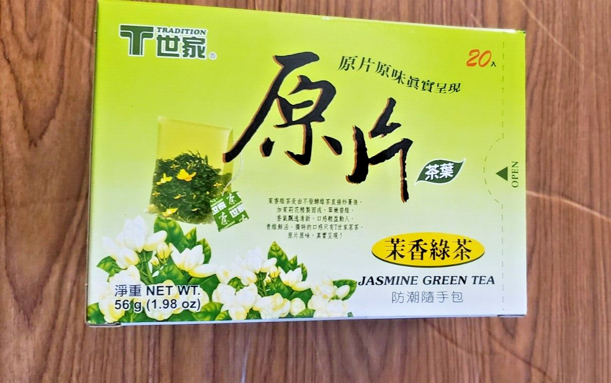 TRADITION JASMINE HERBAL WHOLE LEAF GREEN TEA, (20 TEA BAG)