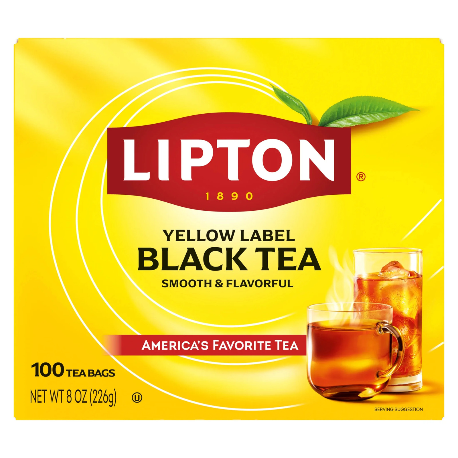 (3 pack) Lipton Black Tea Bags, 100 Count