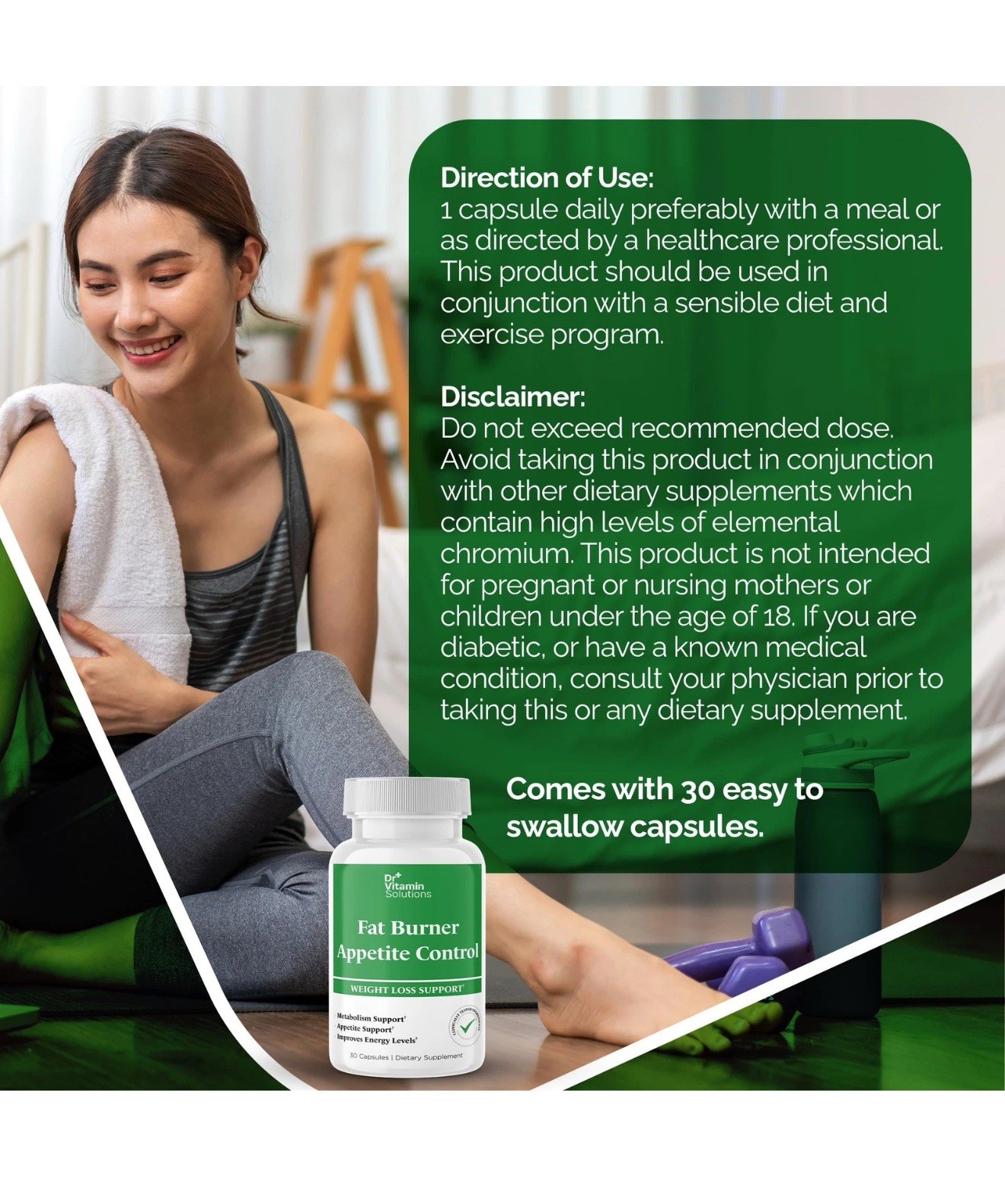Fat Burner & Appetite Control Weight Loss Supplements for Women & Men – Metab…