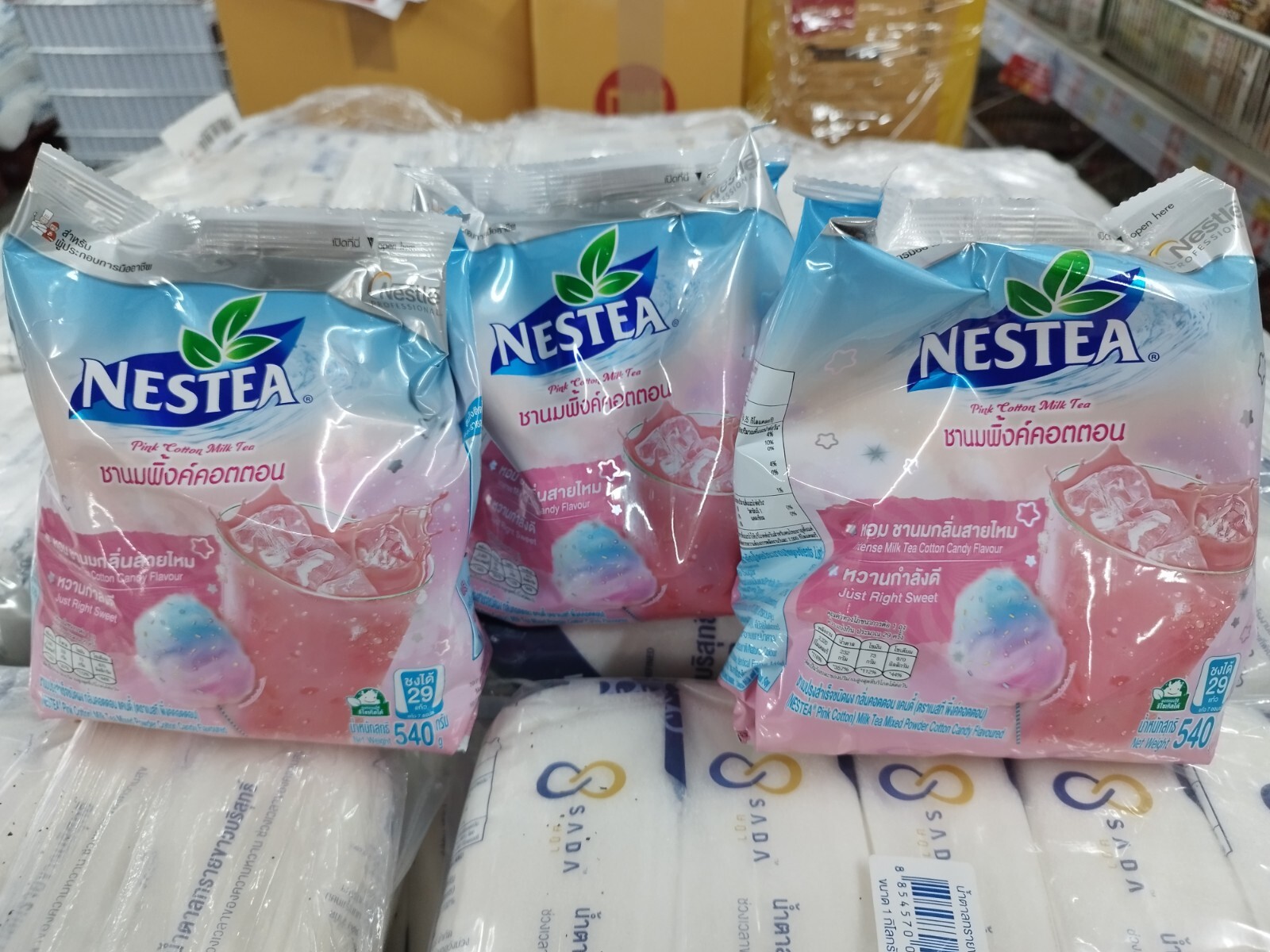 Fruit time TeaMix PinkCotton Nestea Unsweetened Instant 3×540 Grams