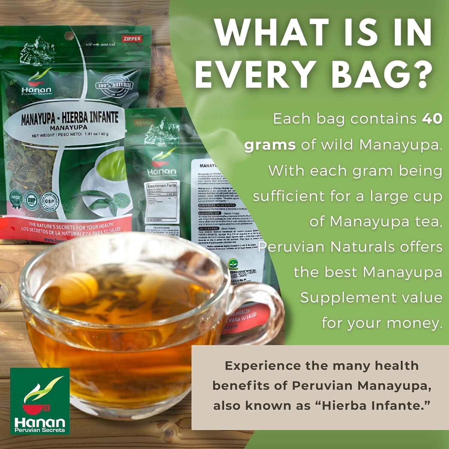 Manayupa – Liver Cleanse Detox & Repair All-Natural, Dried Leaves from Peru