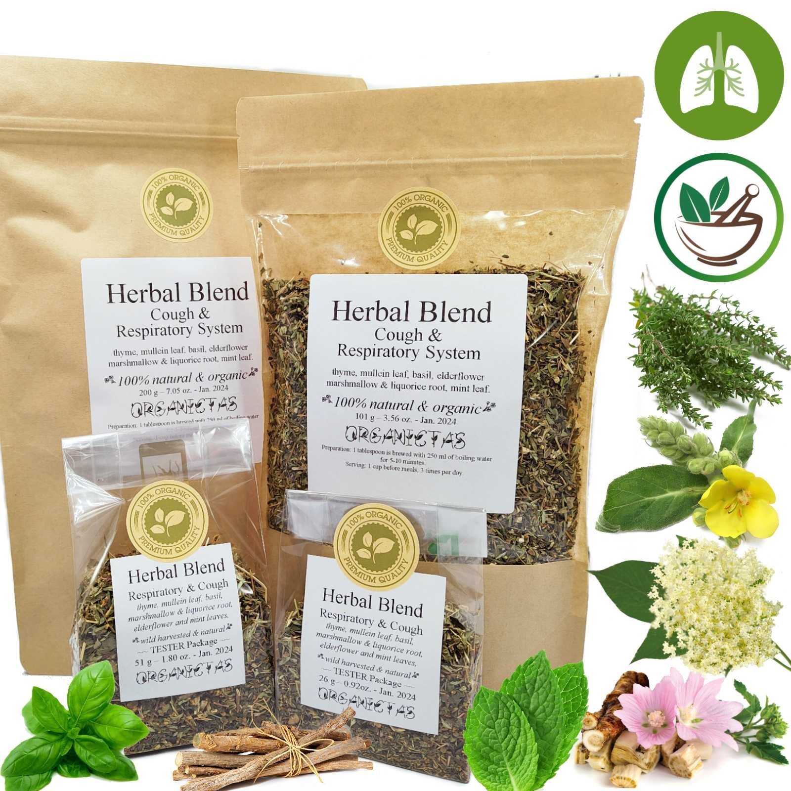 Best Tea for RESPIRATORY SYSTEM – 7 Herbs Lung Health Cough Mucus Cleansing Tea