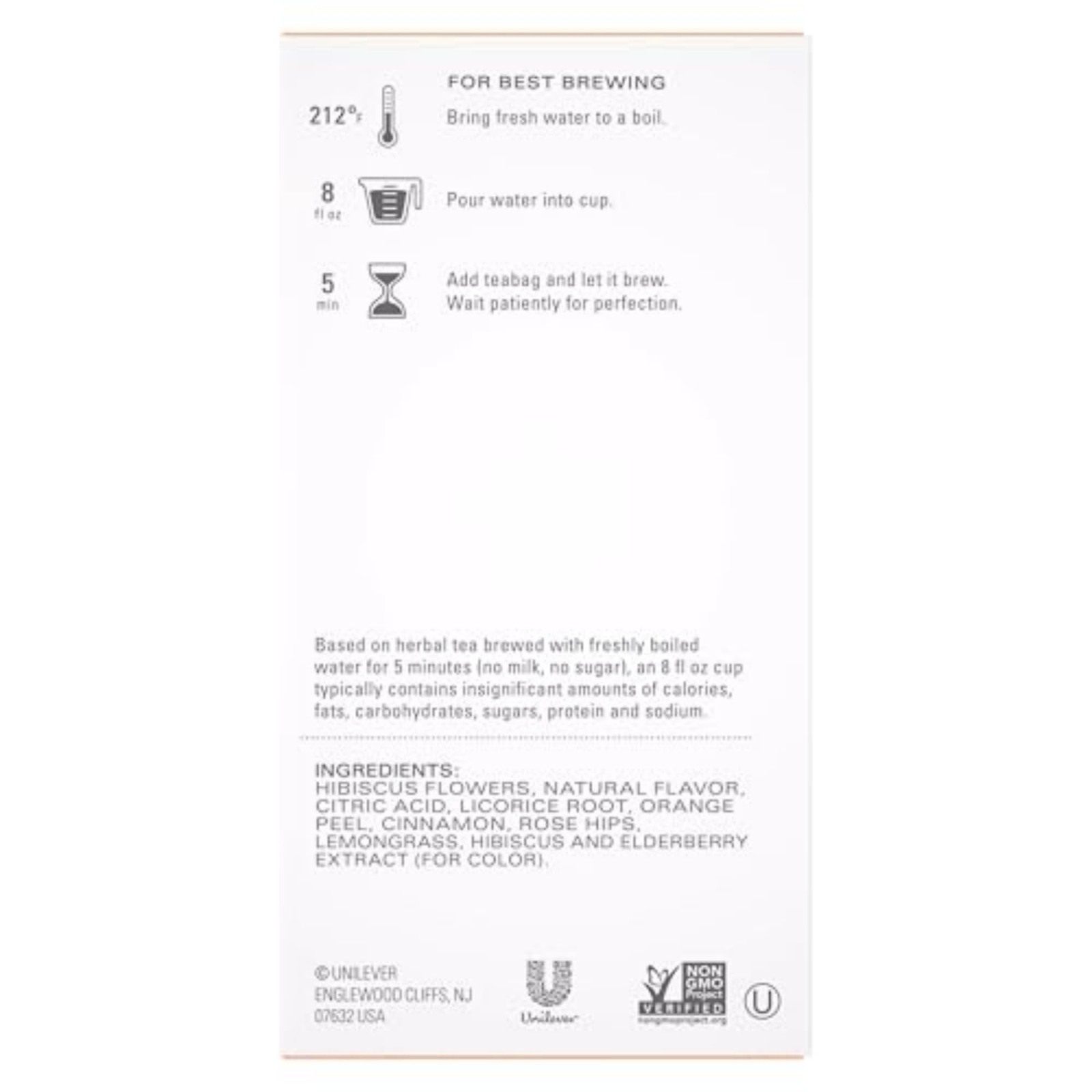 TAZO Passion Herbal Tea Bags, Iced or Hot, Caffeine-Free, 120 120 Bags