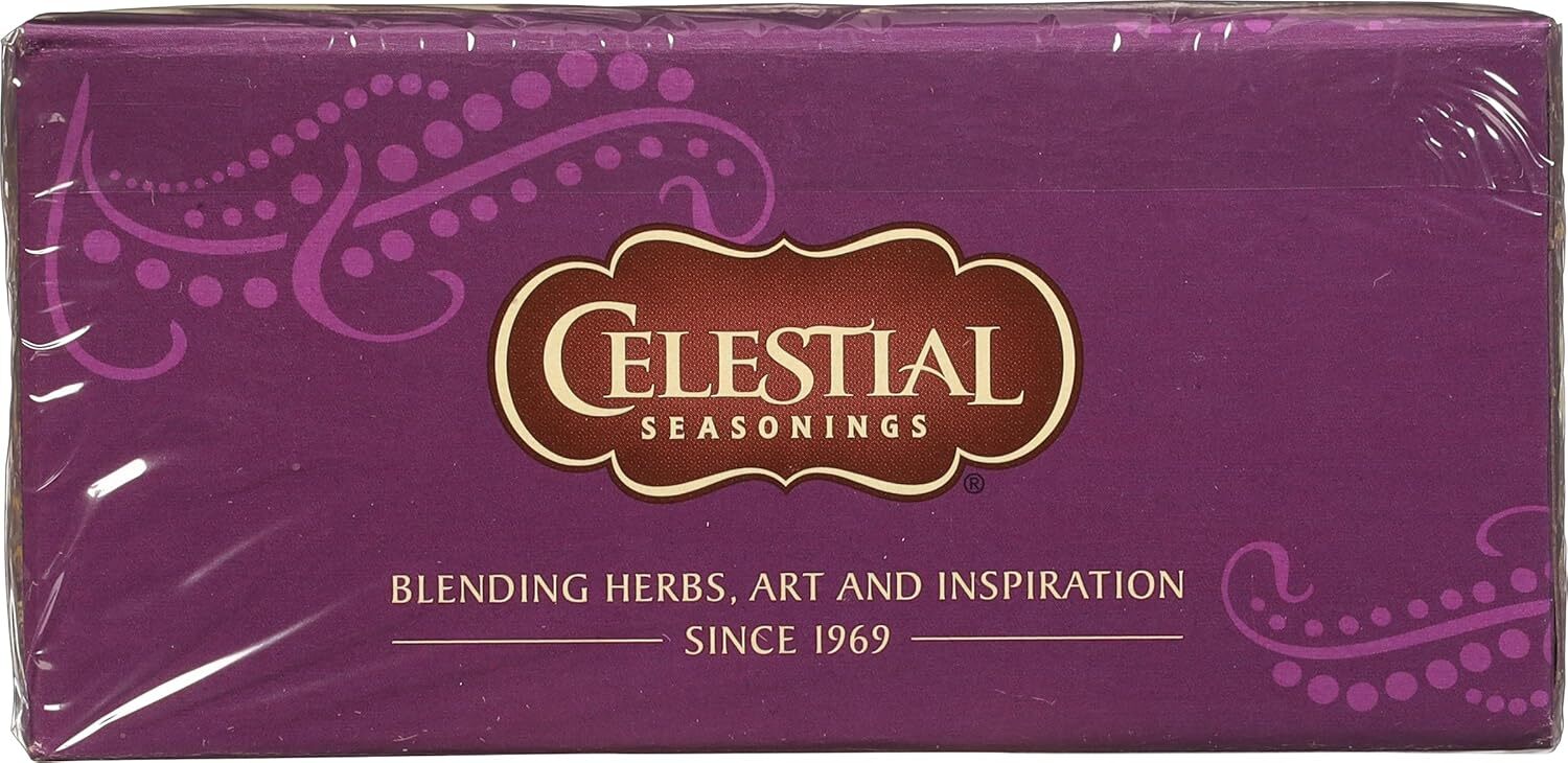 Celestial Seasonings Wild Berry Zinger Herbal Tea, Caffeine Free, 20 Tea Bags…