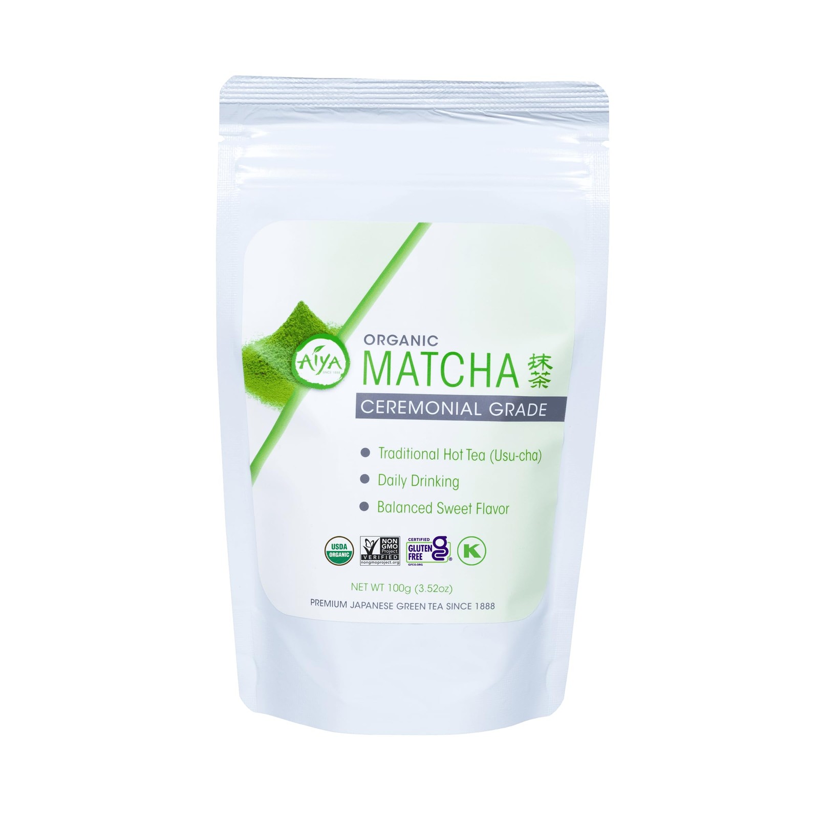 Aiya Certified USDA Japanese Organic Ceremonial Grade Matcha Green Tea Powder…