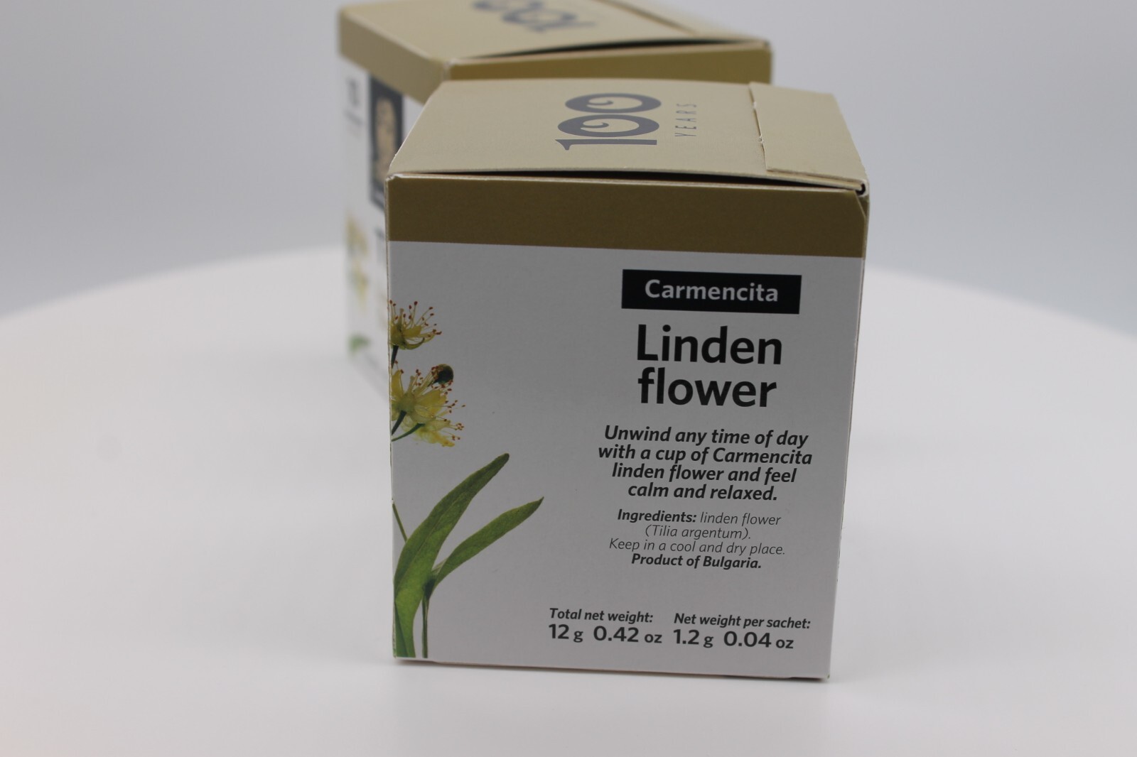 2 Carmencita Tila Tea. Linden flower (10 bags/each box ) 12g (0.42oz).