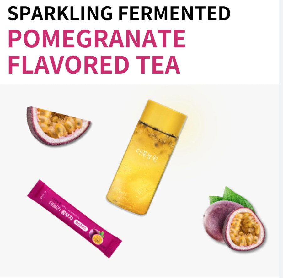 Passion Fruit Kombucha Tea Powder 5g x 20 Sachets Free Ship