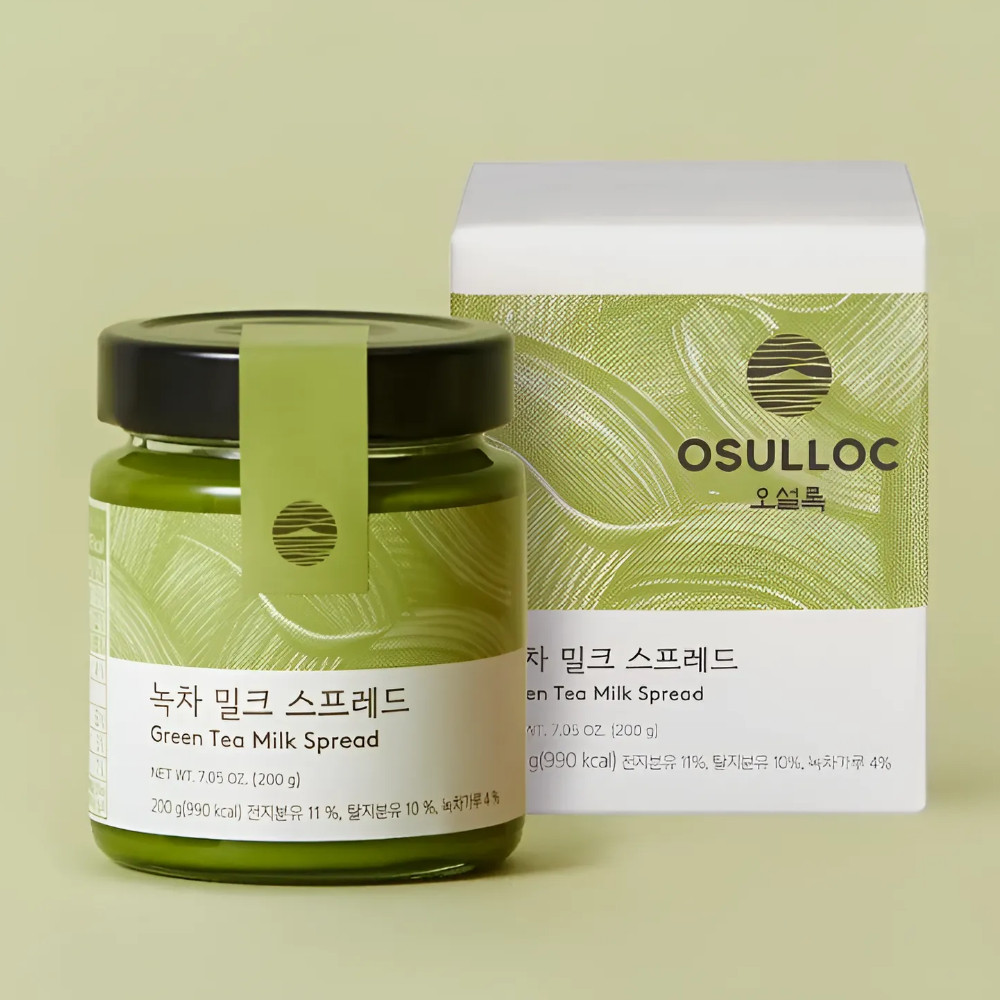 O’sulloc Green Tea Milk Spread 200g Korean Tea Flavor Snack