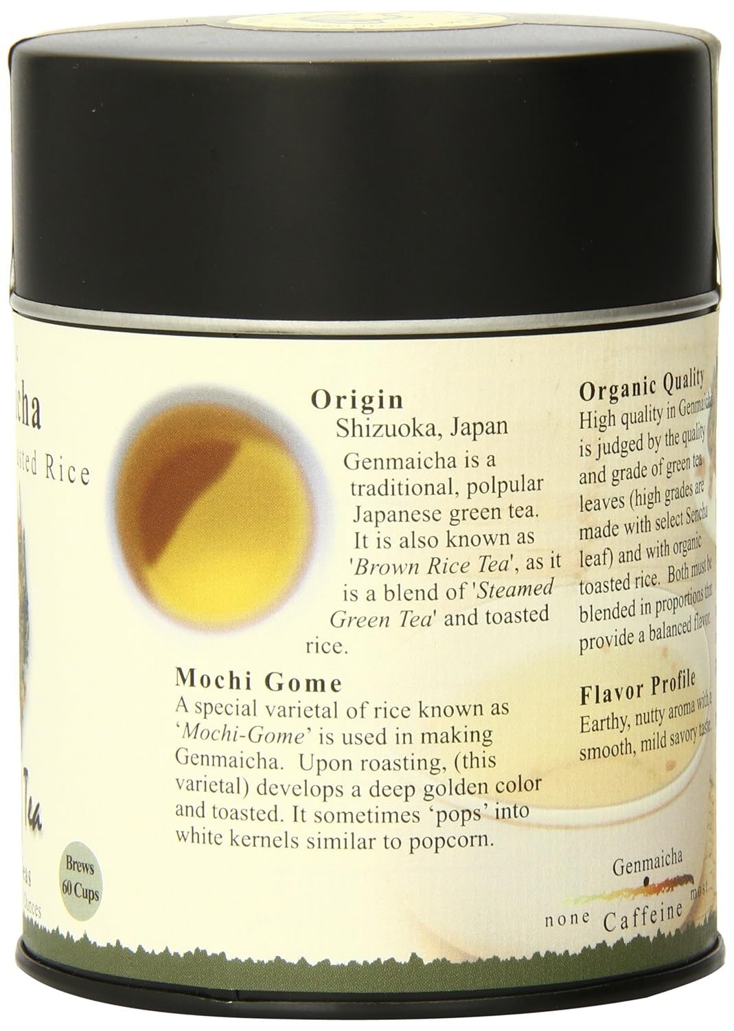 3.5 Oz Organic Genmaicha Tea with Toasted Rice – Refreshingly Unique Flavor