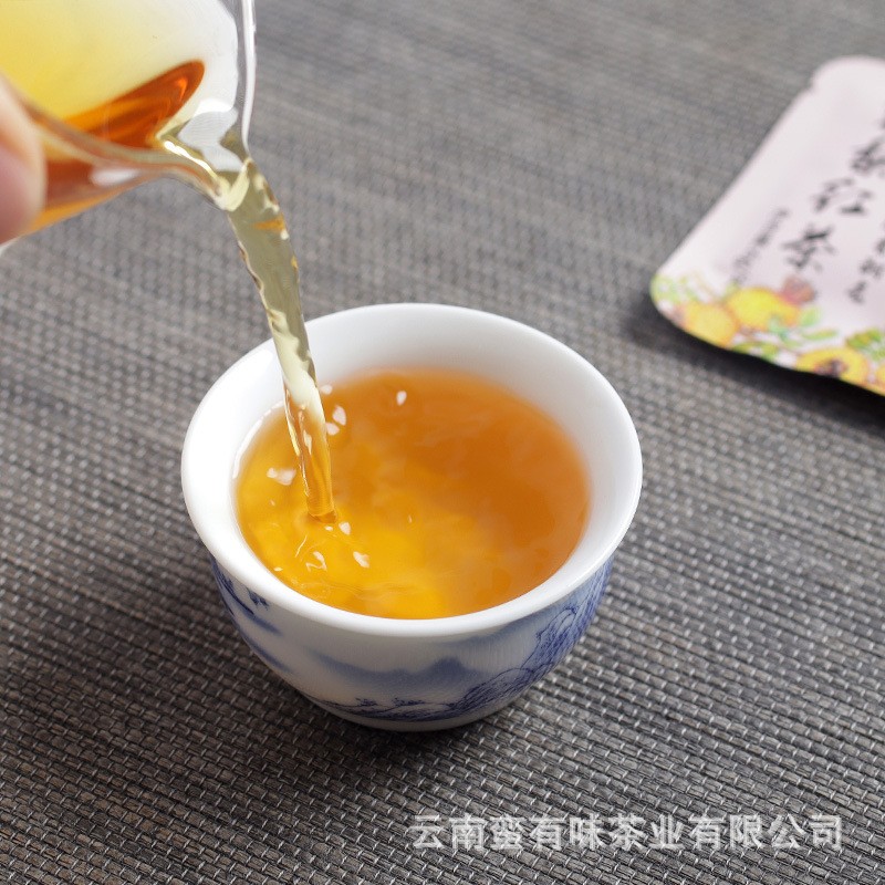 500g Yunnan Rosa Roxburghii Black Tea Mellow Aroma Bulk Small Square Pieces