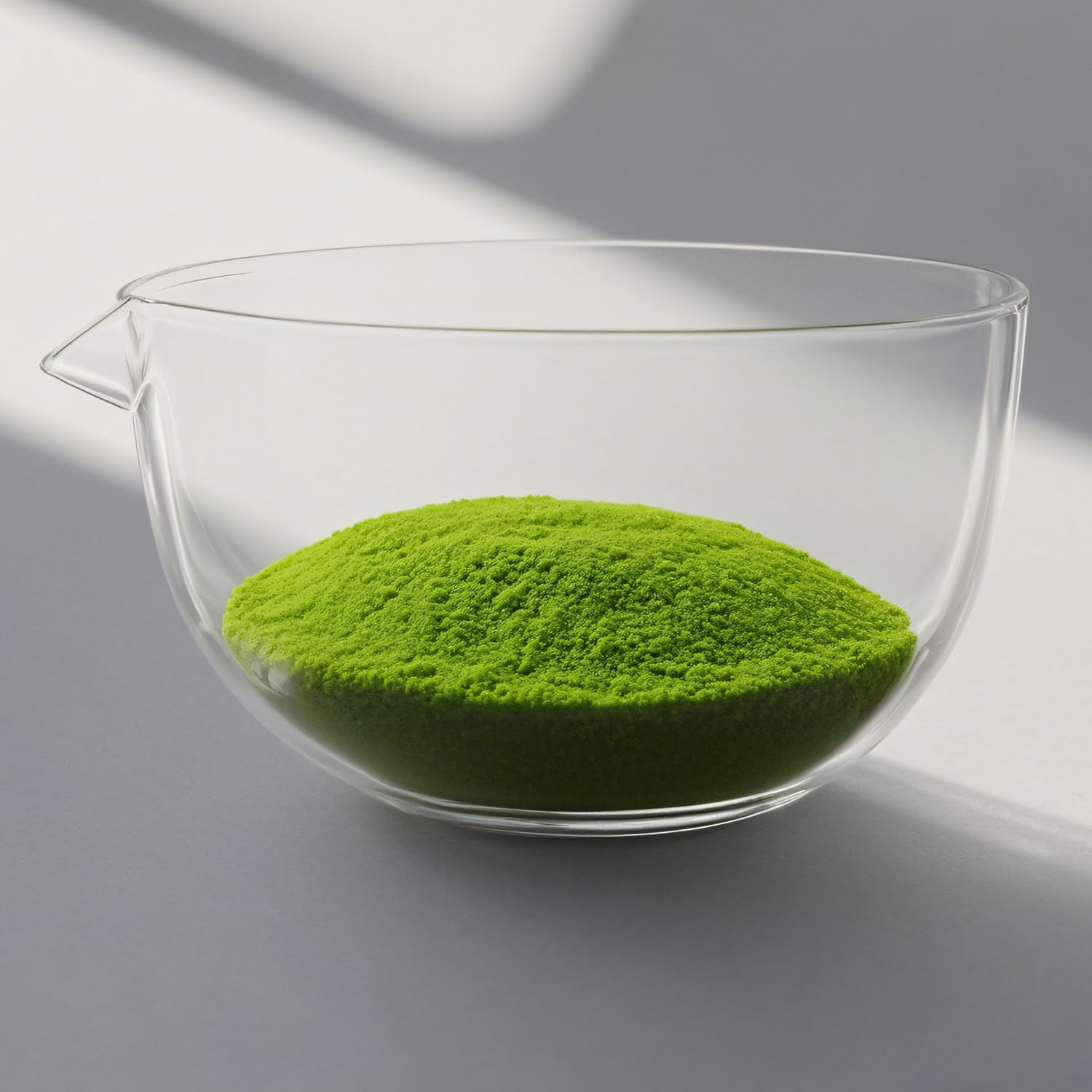 Glass Matcha Bowl with Spout,1 Pack Handmade Clear Glass Chawan Matcha Green …