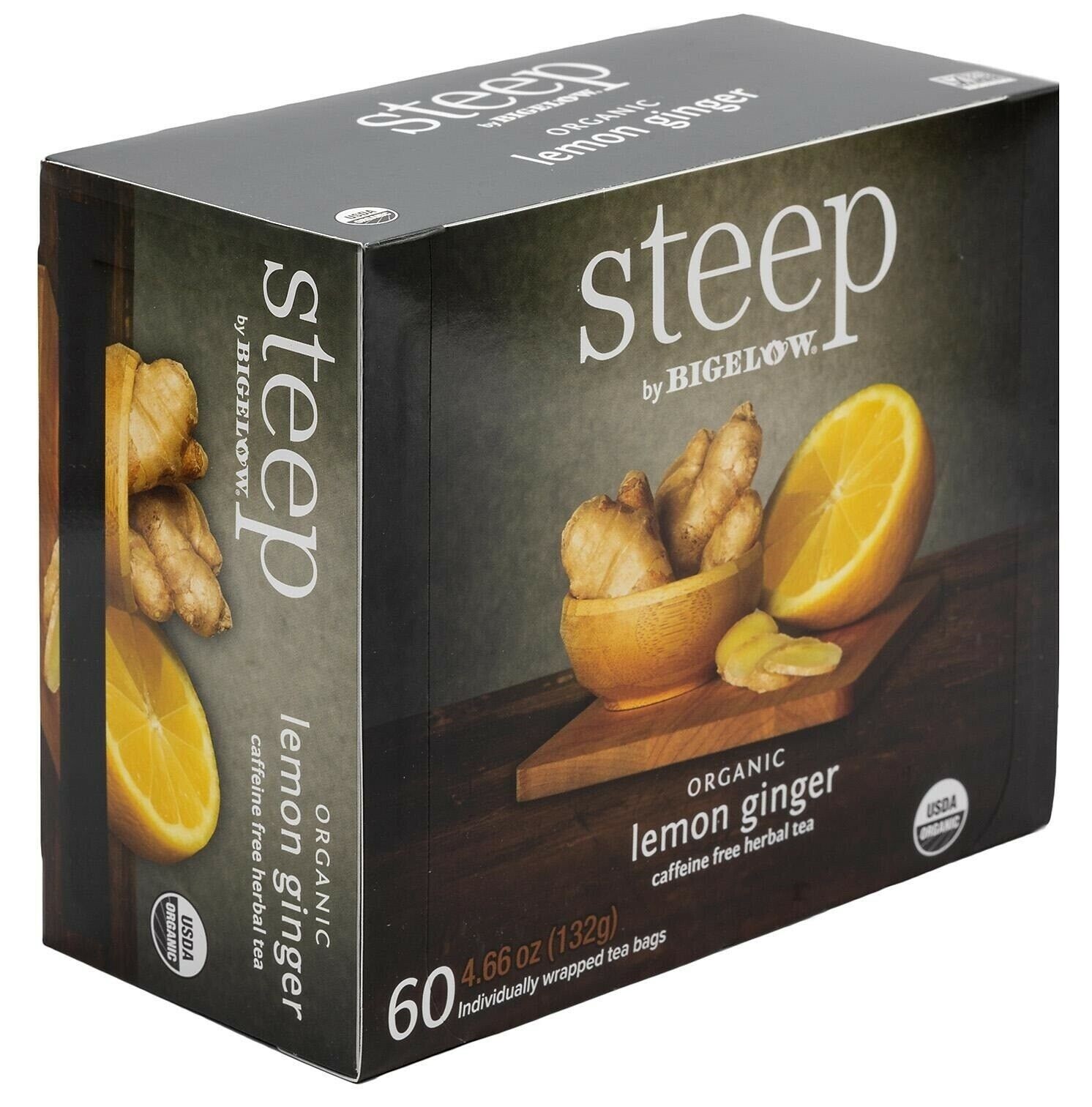 steep by Bigelow Lemon Ginger Herbal Tea ( 60 ct.)