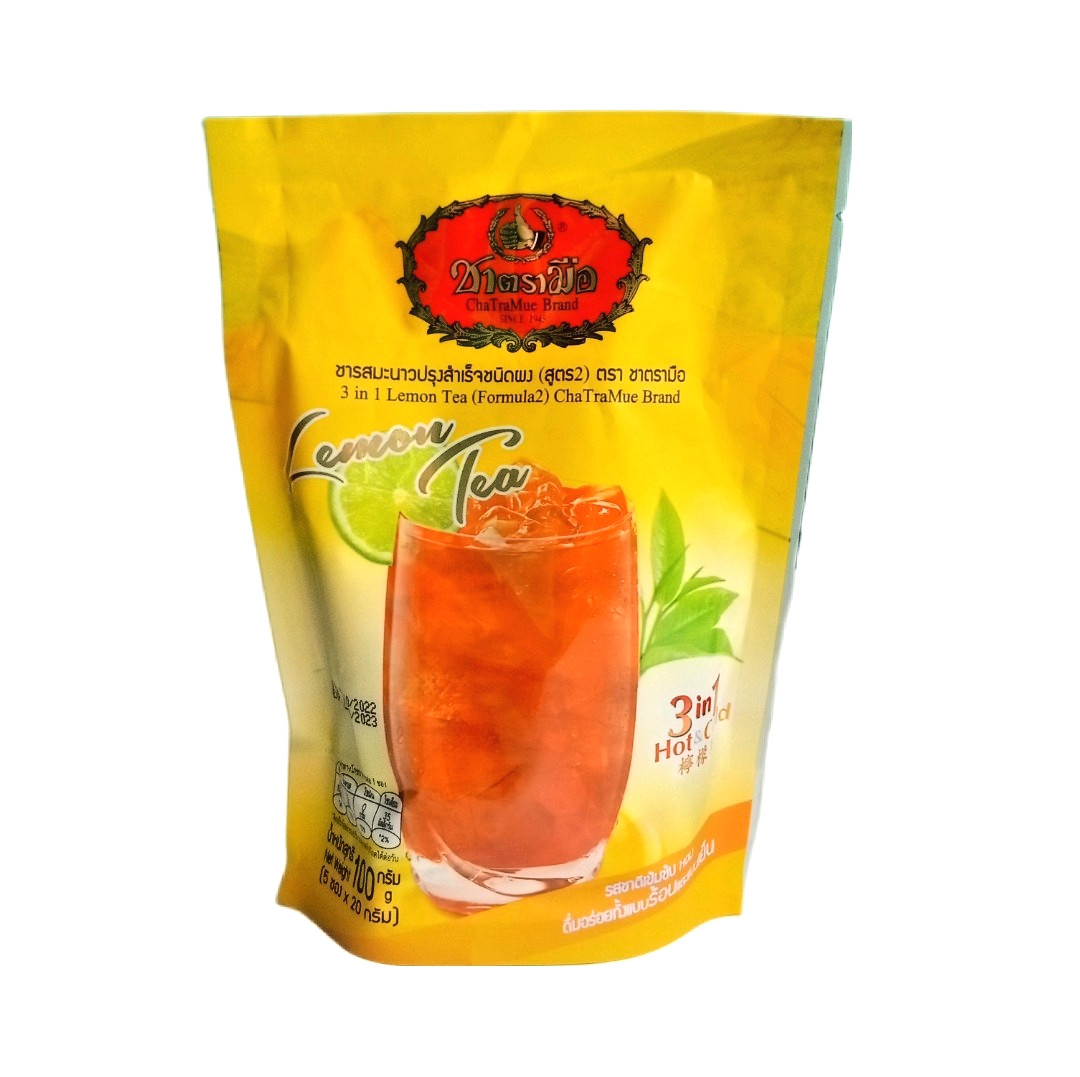ChaTraMue 3 in 1 Instant Lemon Tea Powder – 4 Pack, 20 Total Sachets【US DDP】