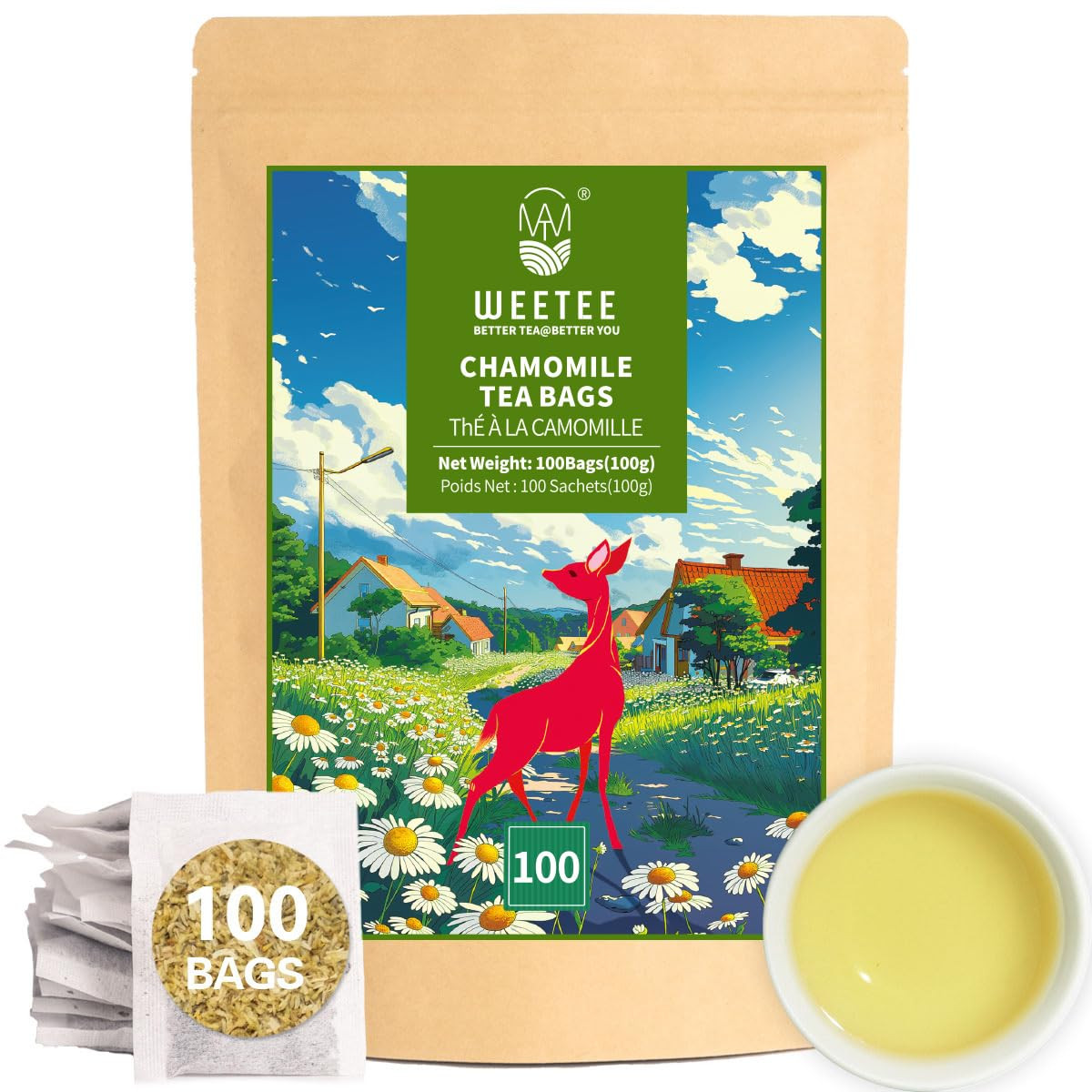 Valerian Root Tea Bags, Made with Pure Valerian Root (Valeriana), 50 Count Earth