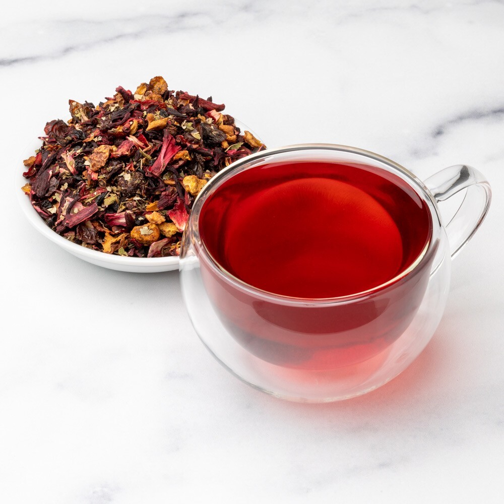 Very Berry Hibiscus Fruit Tea – Herbal Loose Leaf Tisane – Fusion Teas