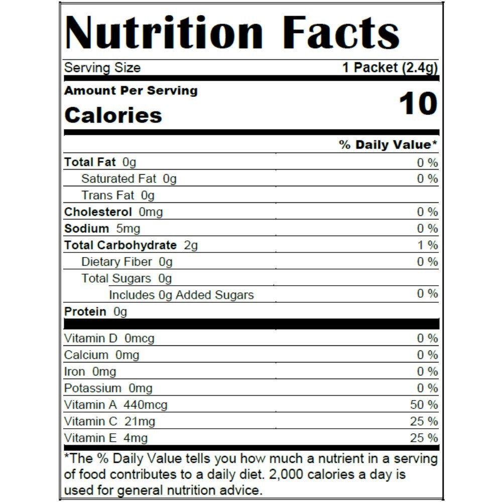 Sugar-Free Peach Mango Green Tea Powdered Drink Mix Sticks 12 Pack 10 Count