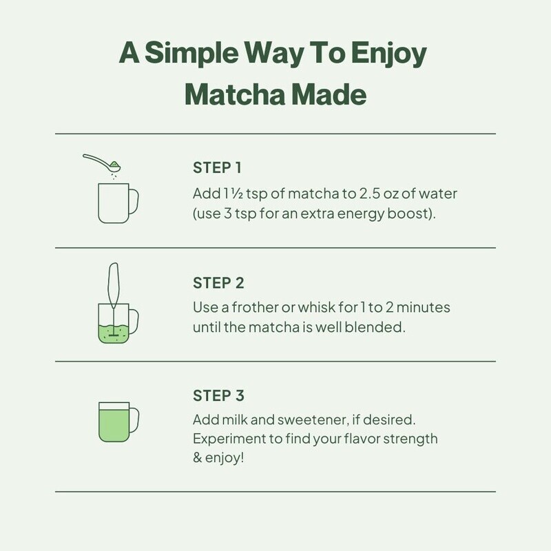 Strawberry Matcha Powder Organic Energy Boost Antioxidants Lattes 60 Servings US