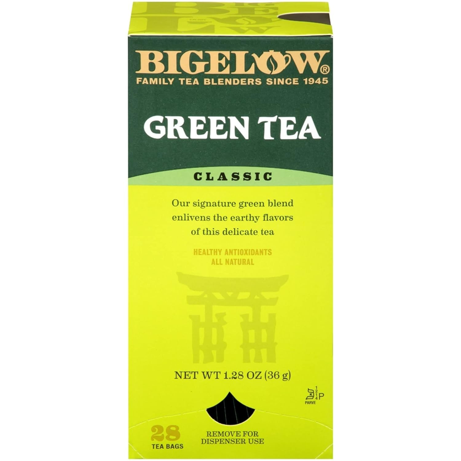 28 Count Bigelow Gluten Free Green Tea Bags – Perfect for Relaxation Anytime